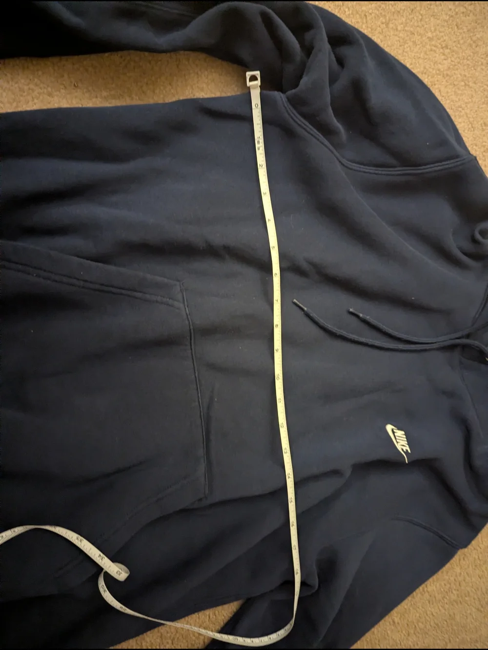 Nike Navy Hooded Pullover Sweatshirt